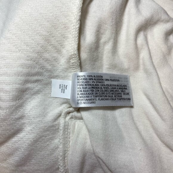 Cream Textured Quilted Snap-Neck Pullover Sweater - XL - NWT - Picture 6 of 7